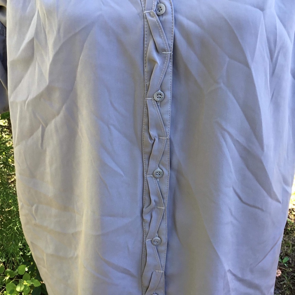 Express Botton Down gray shirt4️⃣ - Picture 4 of 8